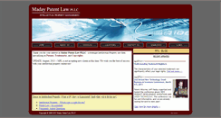 Desktop Screenshot of madaypatentlaw.com
