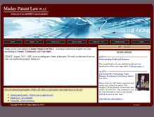 Tablet Screenshot of madaypatentlaw.com